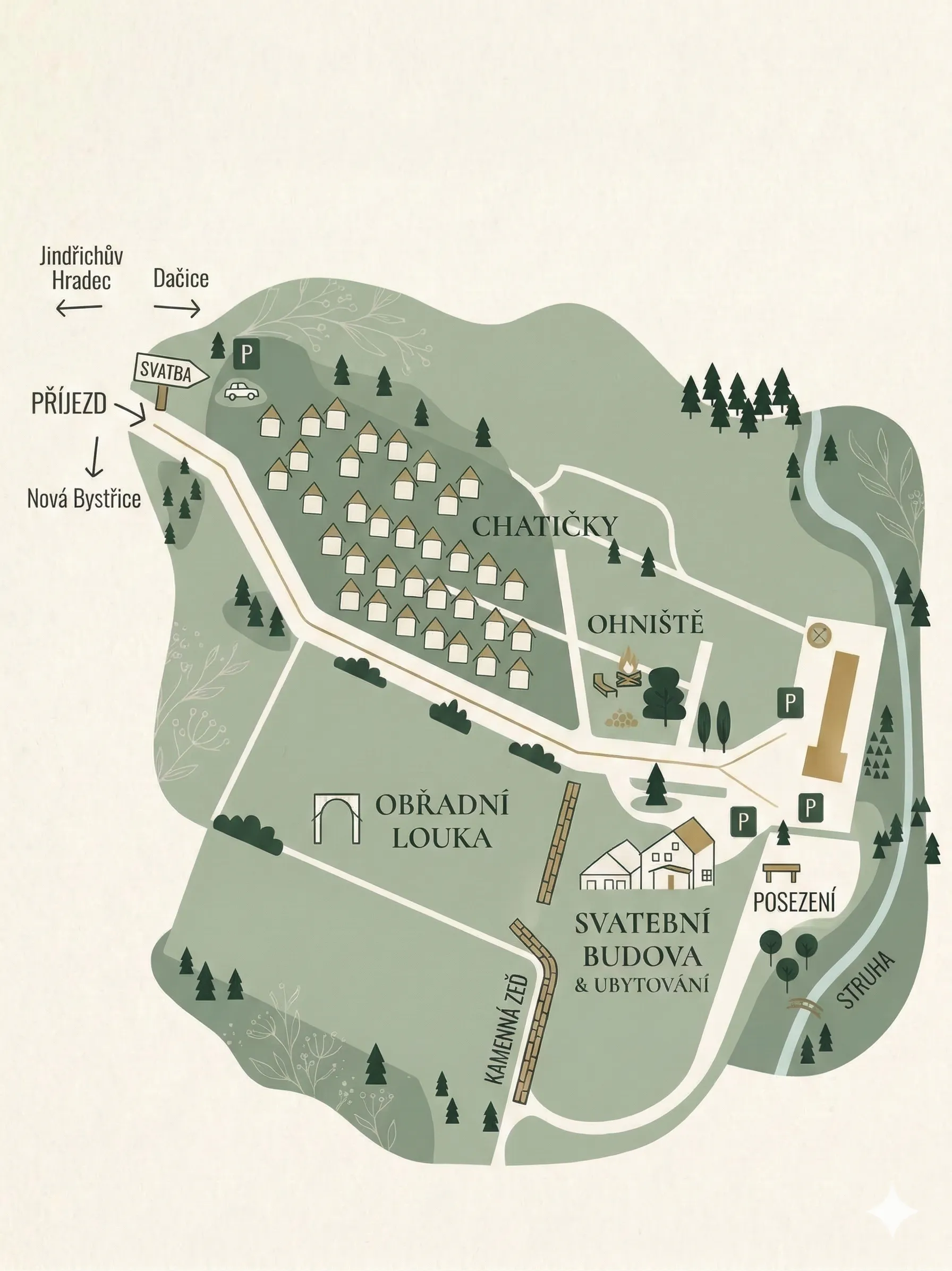 Mapa areálu